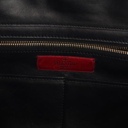 Valentino Garavani Vitello Medium Rockstud Tote Black 6 of 7