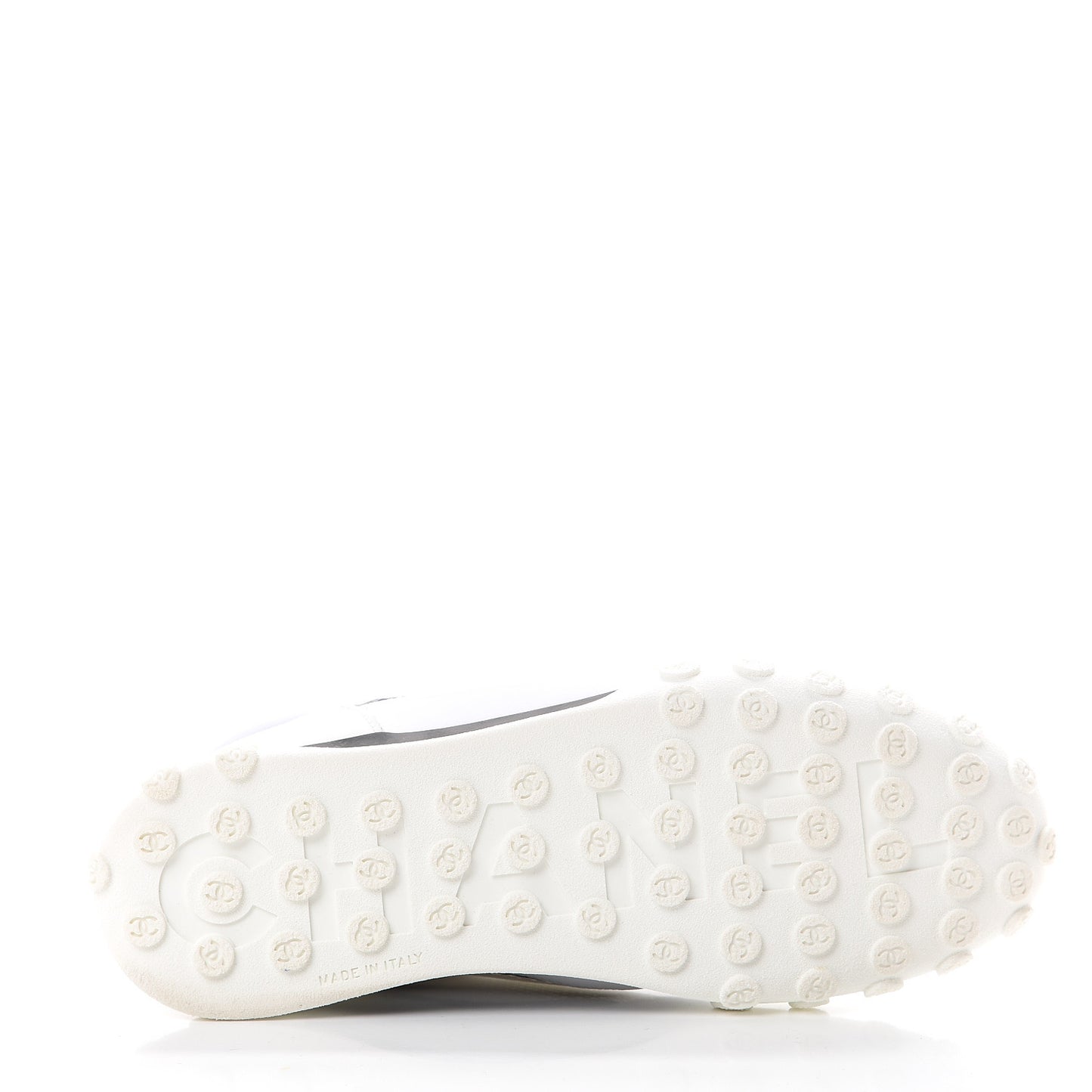 Calfskin Mesh Lycra Womens Logo Sneakers 40.5 White