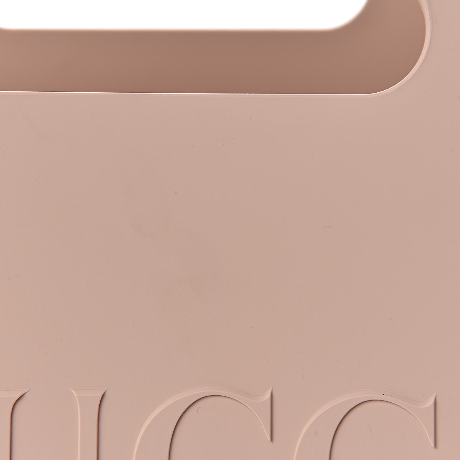 Gucci Rubber Oversized Logo Tote Rosa 9 of 14