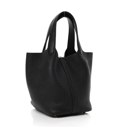 Hermes Taurillon Clemence Picotin Lock 18 PM Black 2 of 4