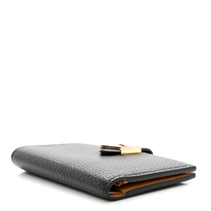 Louis Vuitton Taurillon Capucines Vertical Compact Wallet Black 4 of 7