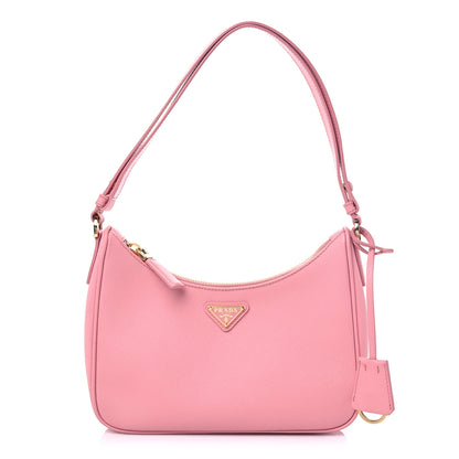 Prada Saffiano Lux Mini Re-Edition Shoulder Bag Petalo 1 of 9