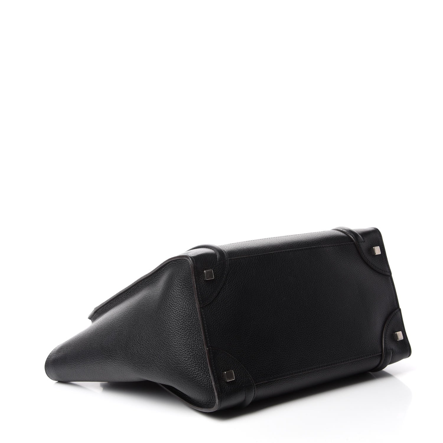 Celine Drummed Calfskin Mini Luggage Black 4 of 10