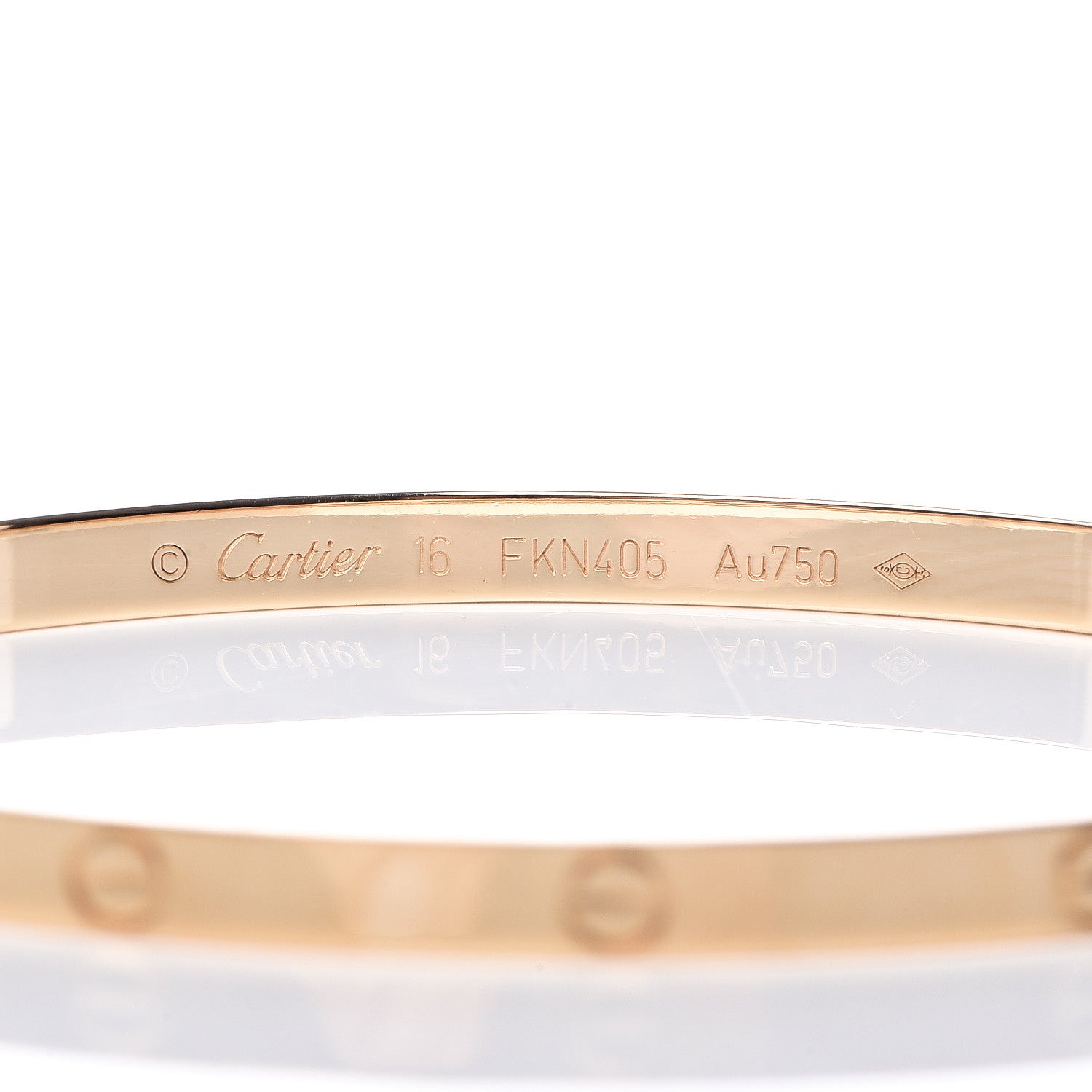 Cartier 18K Yellow Gold Small LOVE Bracelet 16 3 of 4