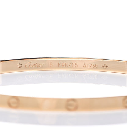 Cartier 18K Yellow Gold Small LOVE Bracelet 16 3 of 4