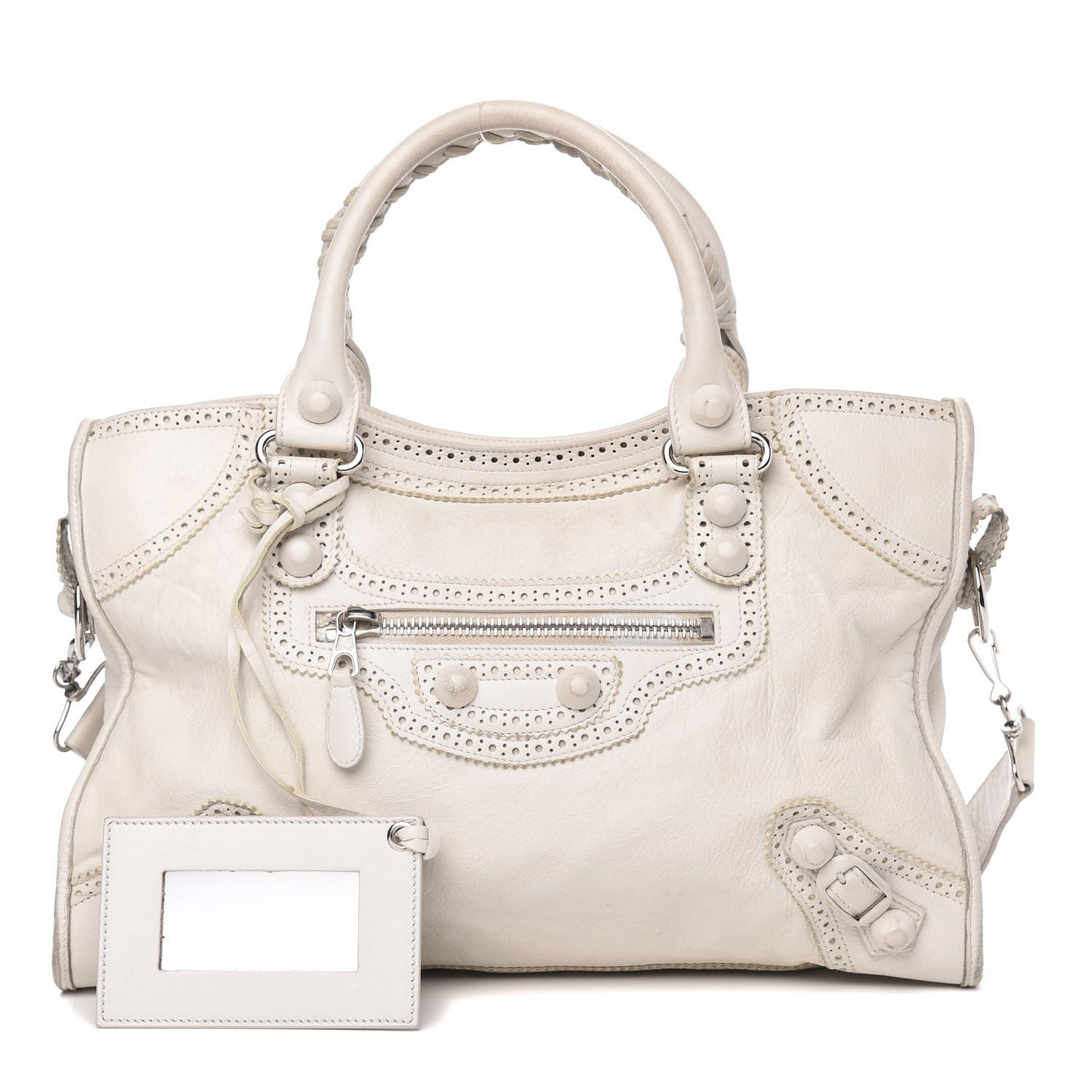 Agneau Giant Brogues Hardware City White Light