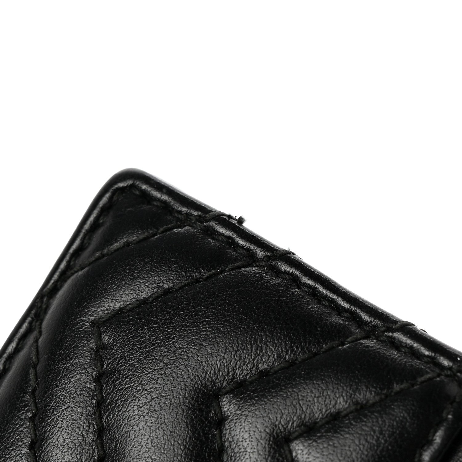 Gucci Calfskin Matelasse GG Marmont Card Holder Black 8 of 8