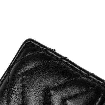 Gucci Calfskin Matelasse GG Marmont Card Holder Black 8 of 8