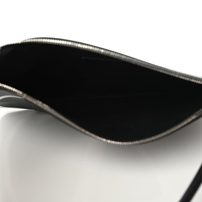 Valentino Garavani Calfskin VLogo Inlay Zip Pouch Black 5 of 7