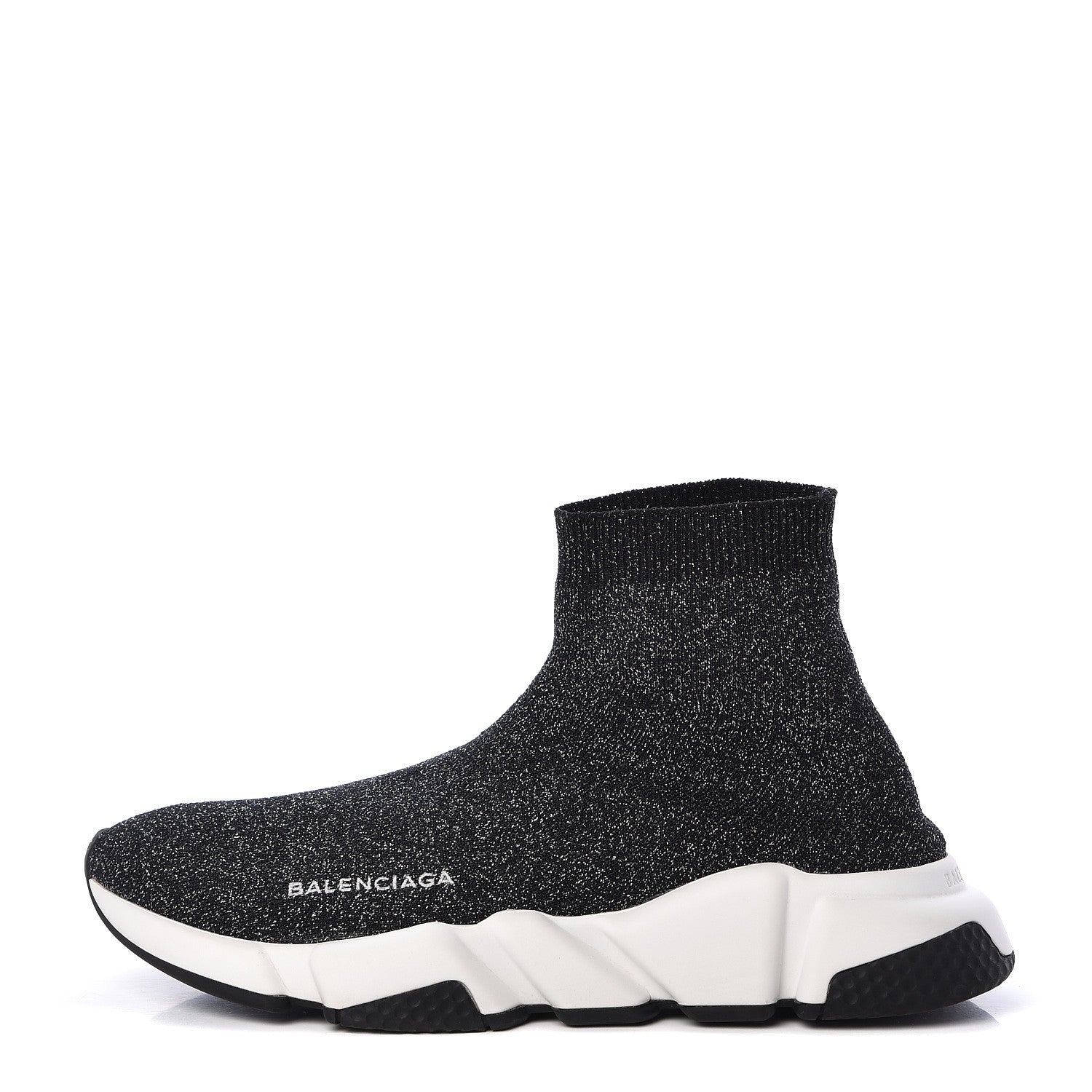Balenciaga Knit Metal Womens Speed Sneakers 40 Black Gold 1 of 9