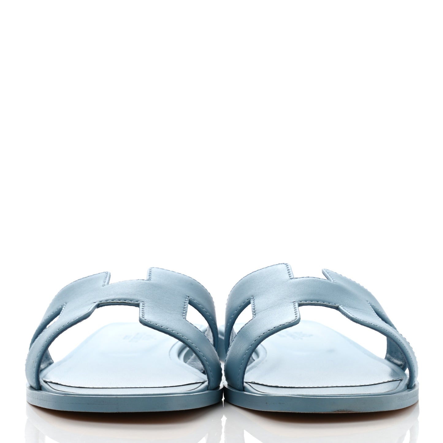 Calfskin Oran Sandals 37.5 Bleu Dorset