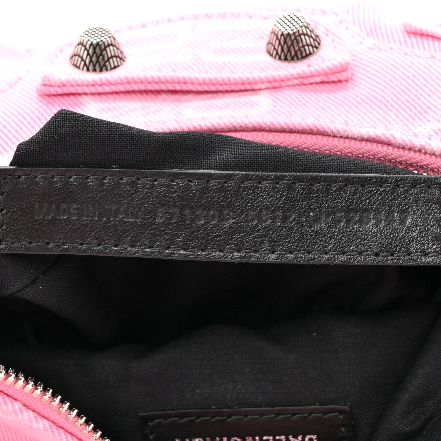Balenciaga Denim BB Monogram Le Cagole Shoulder Bag XS Pink 7 of 11