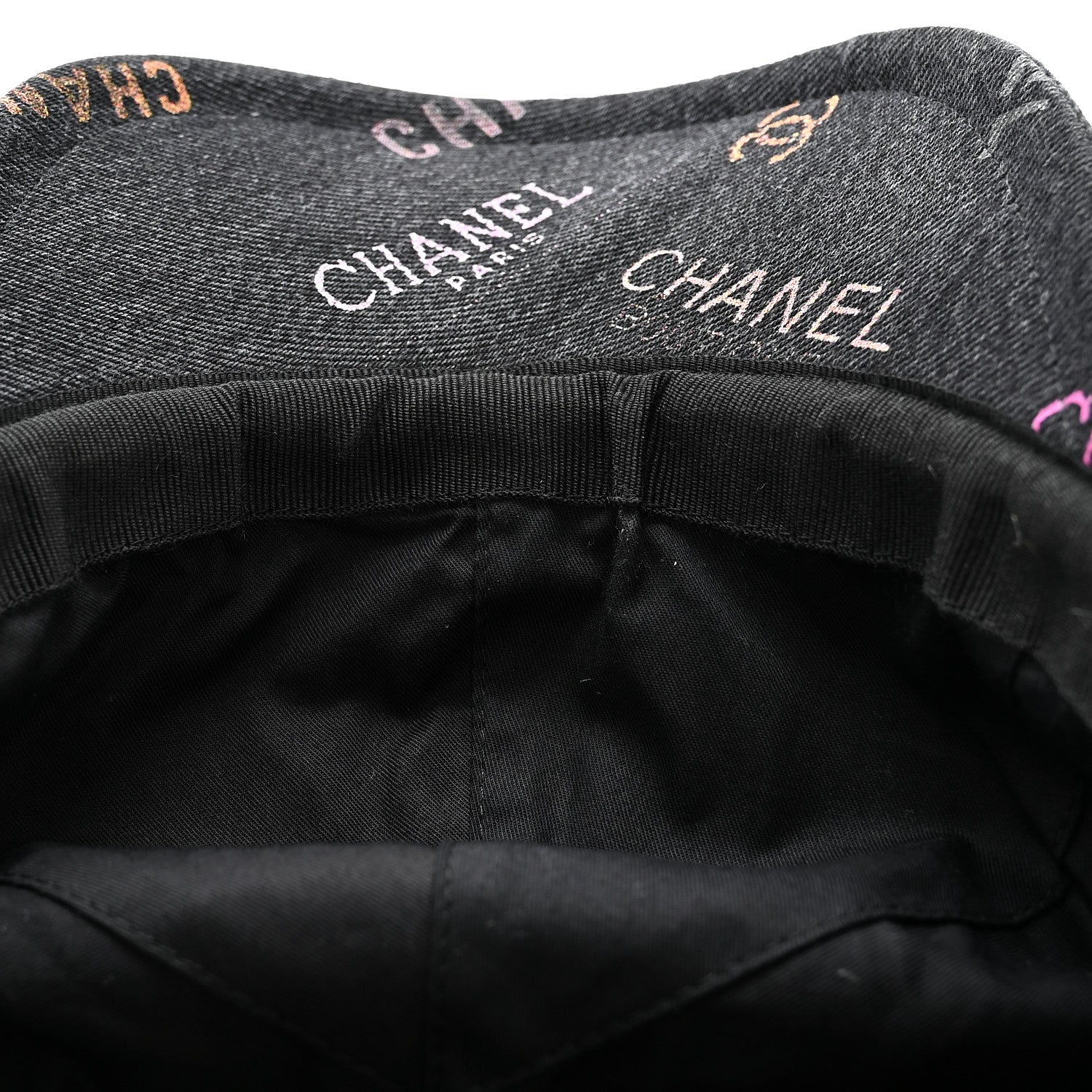 Chanel Denim Mood Cap Hat Black 9 of 9