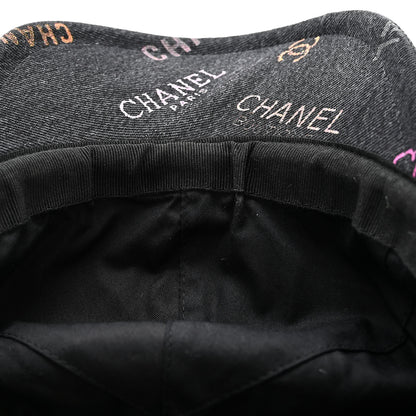 Chanel Denim Mood Cap Hat Black 9 of 9