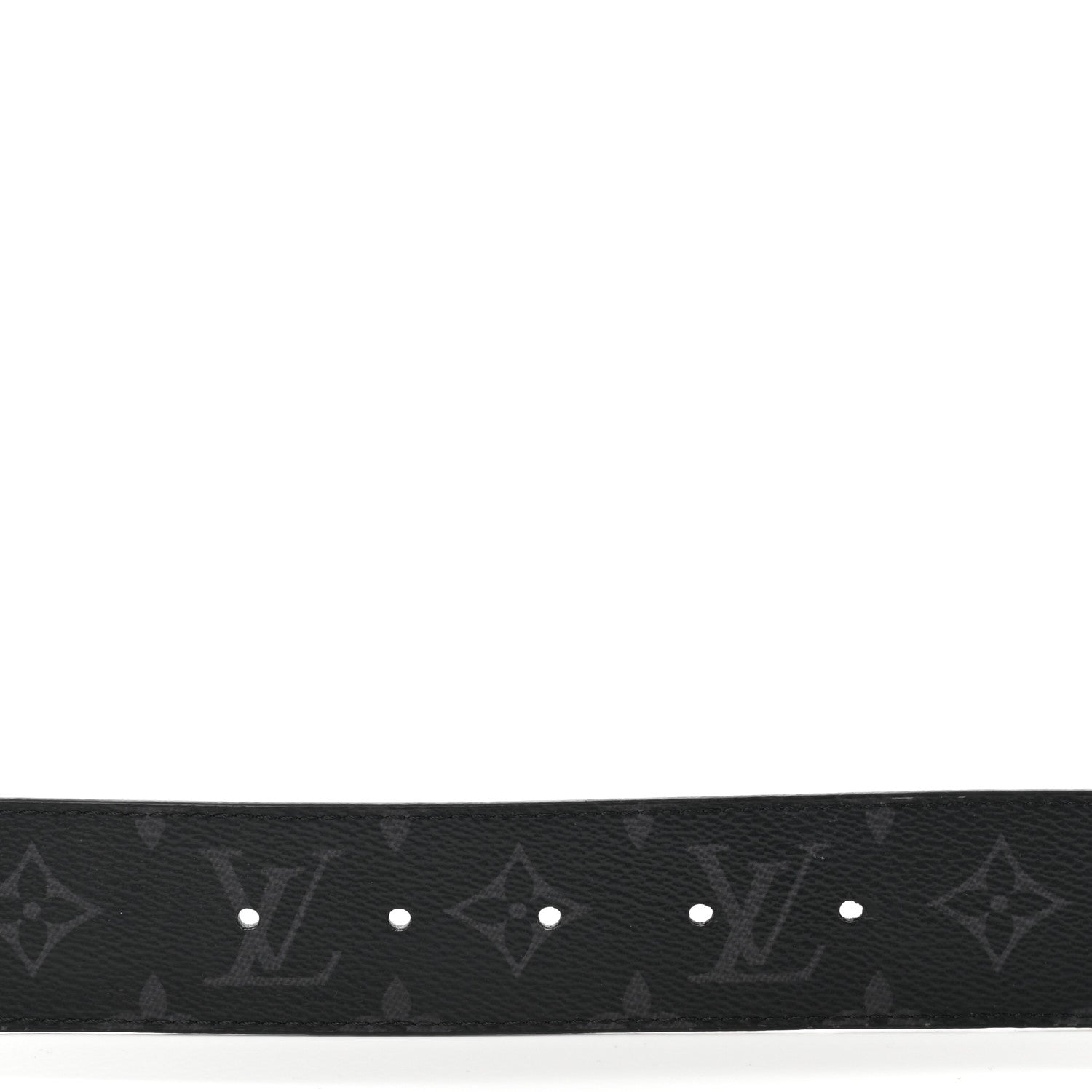 Louis Vuitton Monogram Eclipse Taigarama 40mm LV Initiales Reversible Belt 110 44 Black 7 of 8