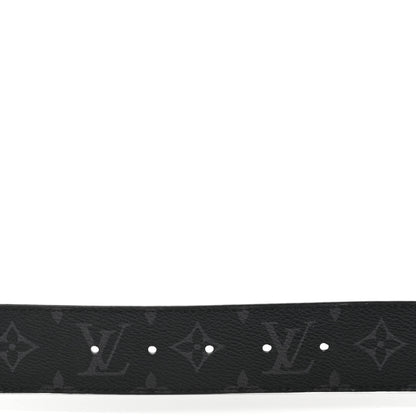 Louis Vuitton Monogram Eclipse Taigarama 40mm LV Initiales Reversible Belt 110 44 Black 7 of 8