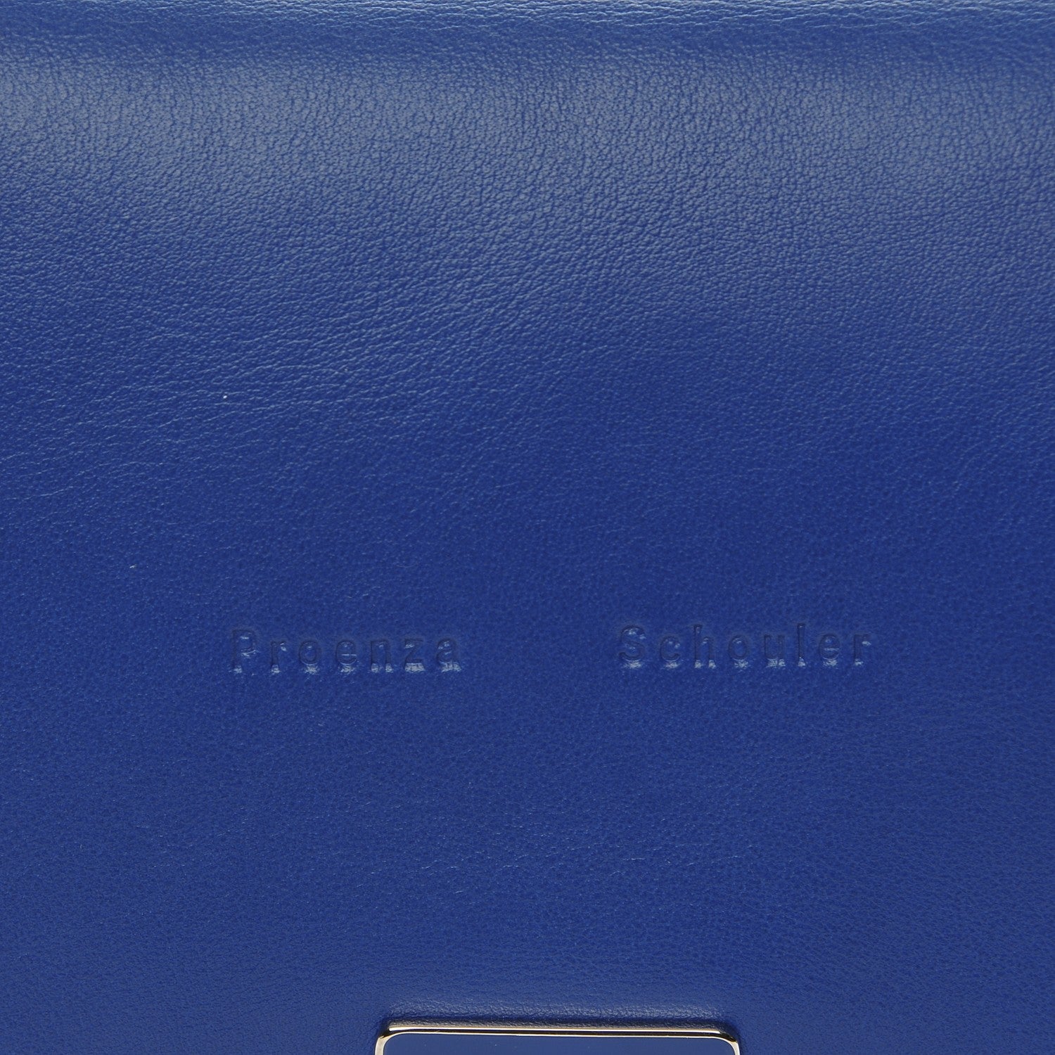 Proenza Schouler Lambskin Small Lunch Bag Clutch Royal Blue Veruca Salt 8 of 8