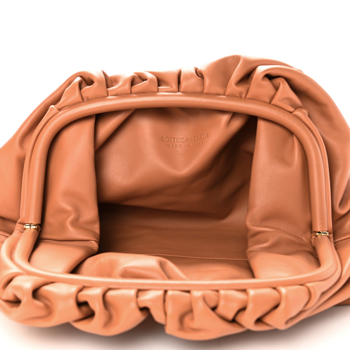 Smooth Butter Calf The Pouch Oversized Clutch Clay