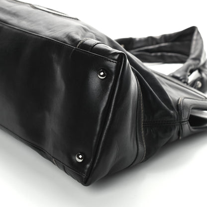 Chanel Lambskin East West Soho Shopper Black 9 of 9