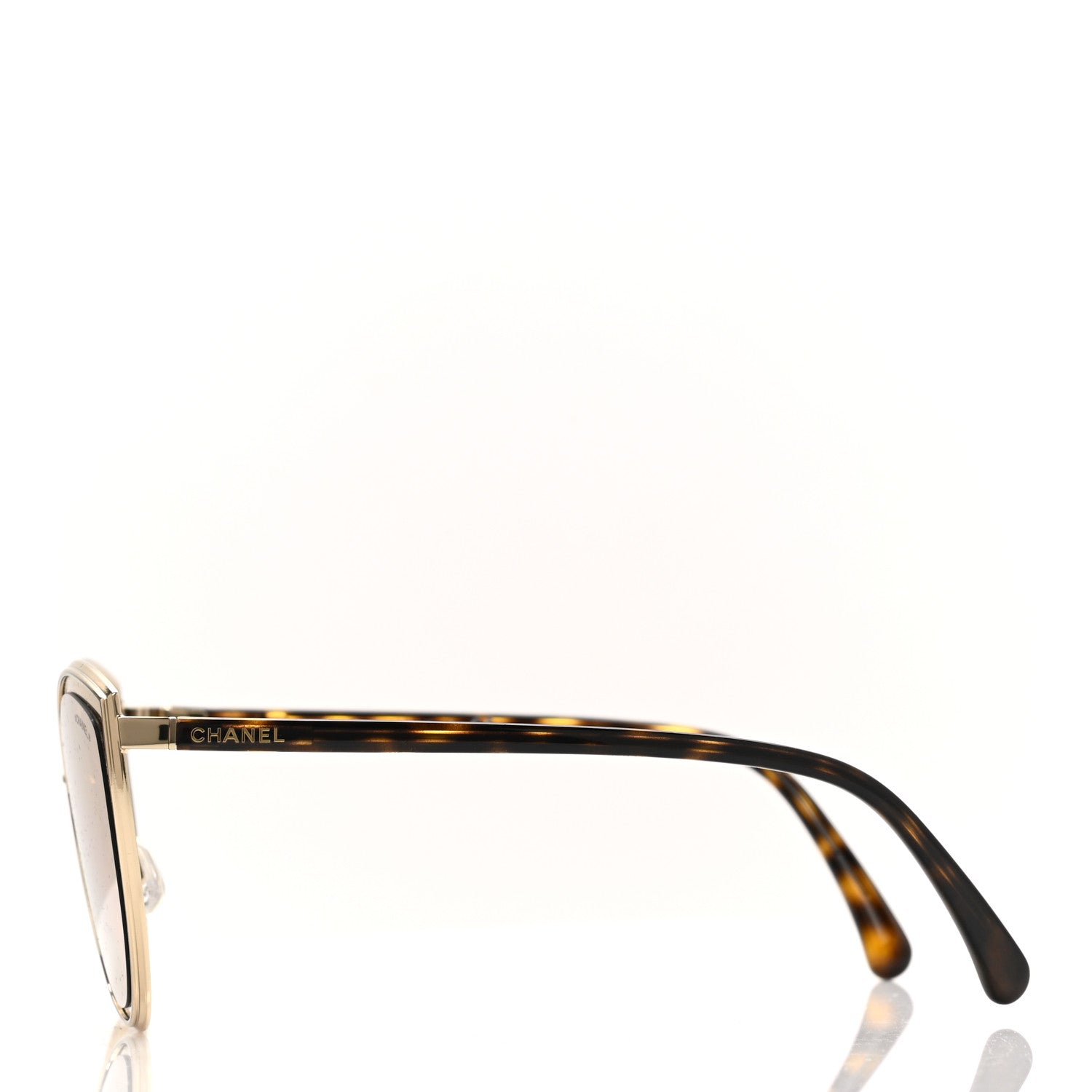 Chanel Metal Cat Eye Sunglasses 4222 Pink Gold 3 of 9