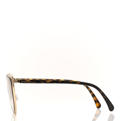Chanel Metal Cat Eye Sunglasses 4222 Pink Gold 3 of 9