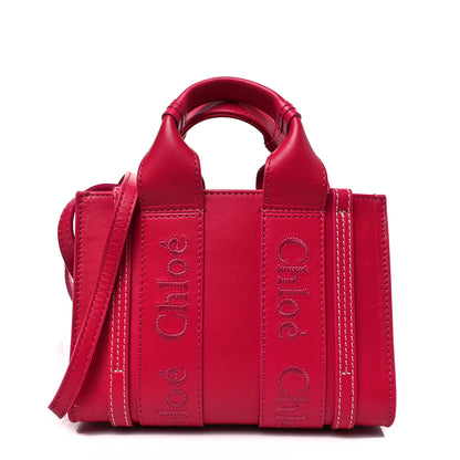 Chloe Calfskin Mini Woody Ribbon Tote Fizzy Pink 1 of 6
