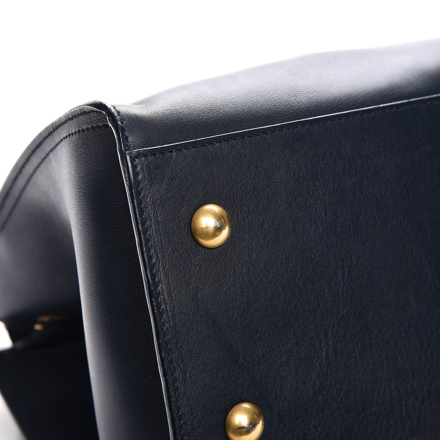 Saint Laurent Calfskin Small Classic Y Cabas Navy Blue 9 of 13