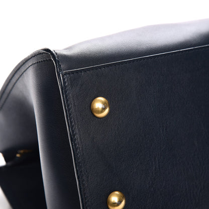Saint Laurent Calfskin Small Classic Y Cabas Navy Blue 9 of 13