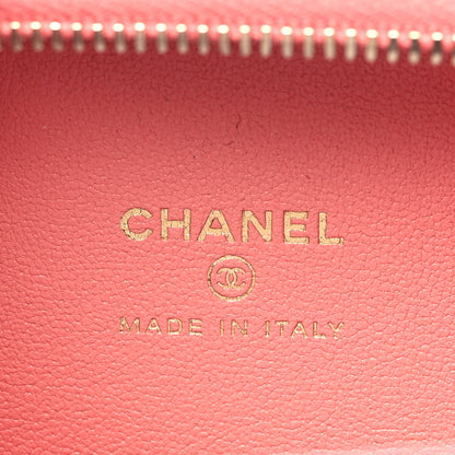 Chanel Lambskin Quilted Top Handle Mini Vanity Case Pink 6 of 10
