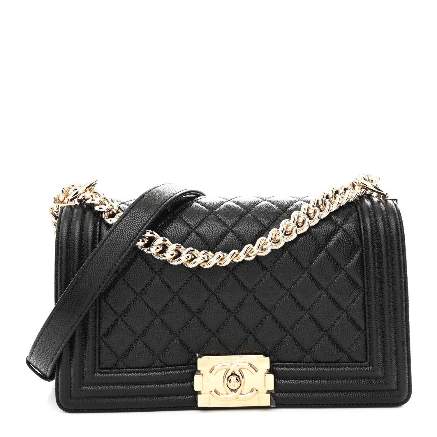 Chanel Caviar Quilted Medium Boy Flap Black 1 of 11