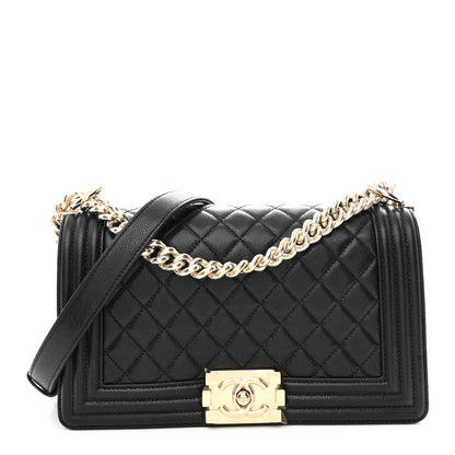 Chanel Caviar Quilted Medium Boy Flap Black 1 of 11