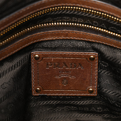 Prada Soft Calf Shopping Tote Brown 6 of 11