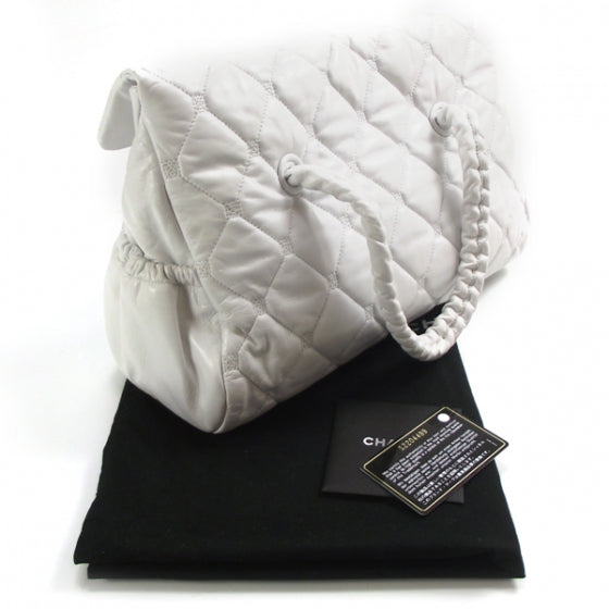 Chanel Quilted Lambskin Large Hidden Chain Tote White 3 of 13