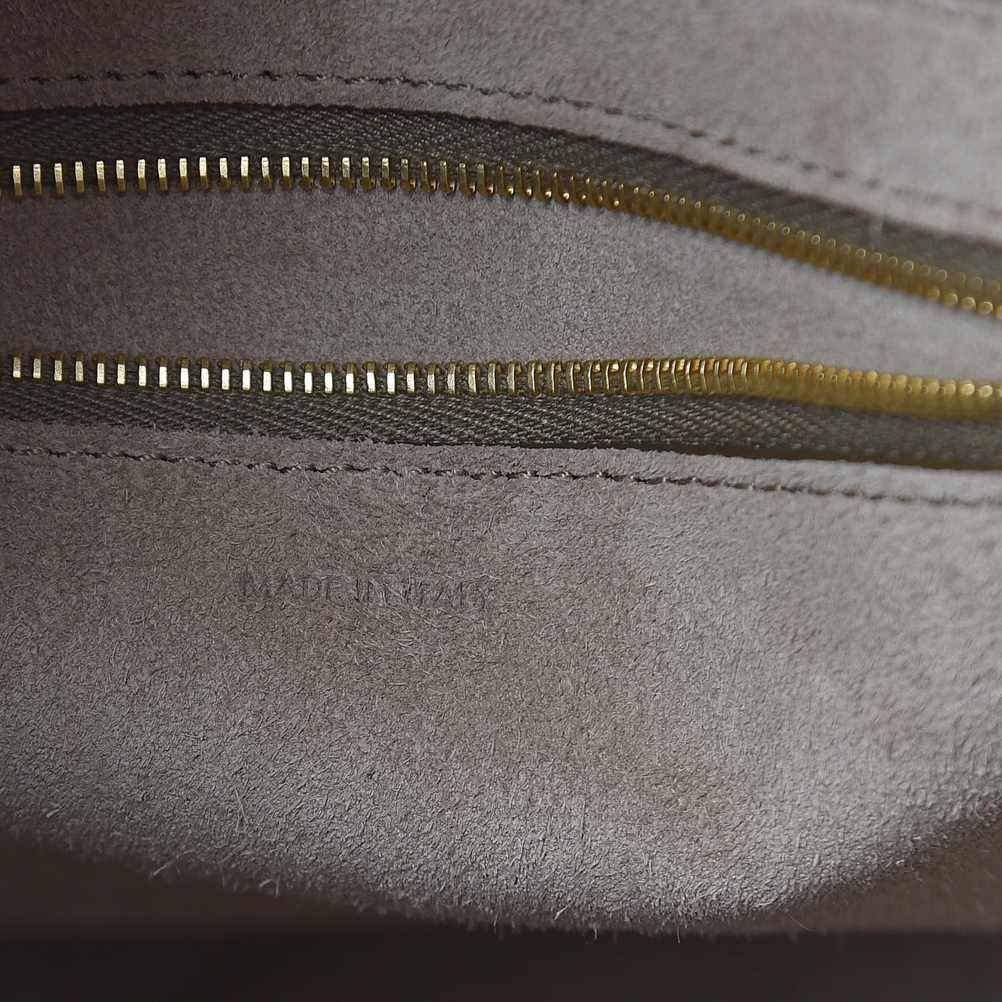 Soft Grained Calfskin Sangle Bucket Bag Taupe