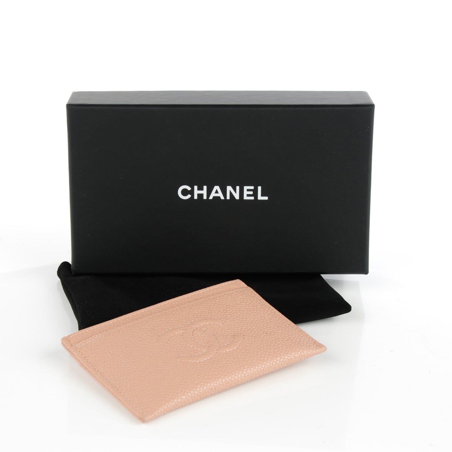 Caviar Timeless CC Card Holder Dark Beige