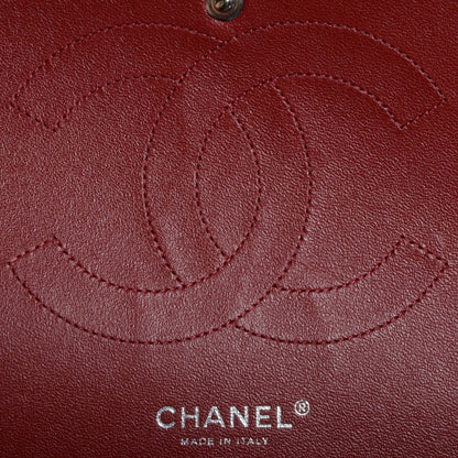 Chanel Caviar Jumbo Double Flap Dark Red 7 of 8