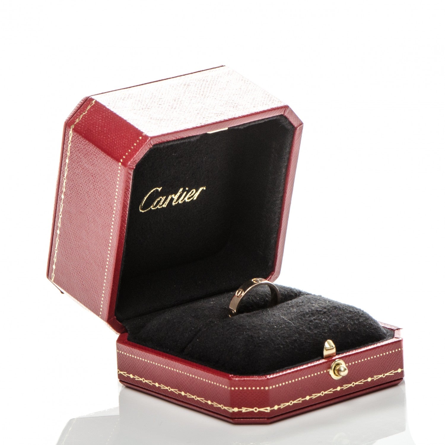 Cartier 18K Pink Gold 4mm LOVE Wedding Band Ring 54 7 5 of 5