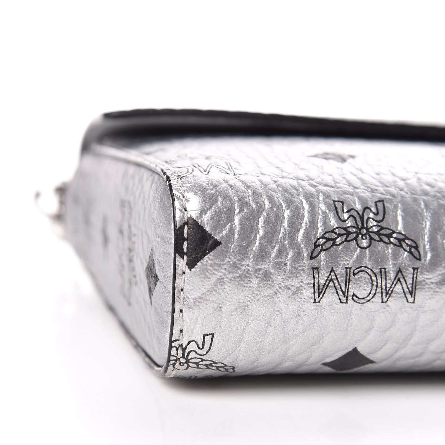 MCM Visetos Large Patricia Wallet On Chain Silver 5 of 9