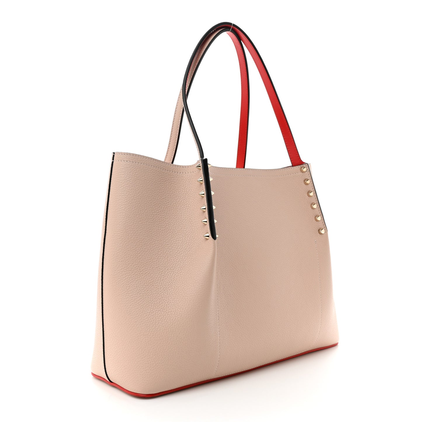 Calfskin Spiked Small Cabarock Shopper Tote Rose De Chine