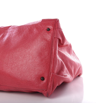 Balenciaga Agneau Classic Hardware Large Sunday Tote Rose Thulian 8 of 9