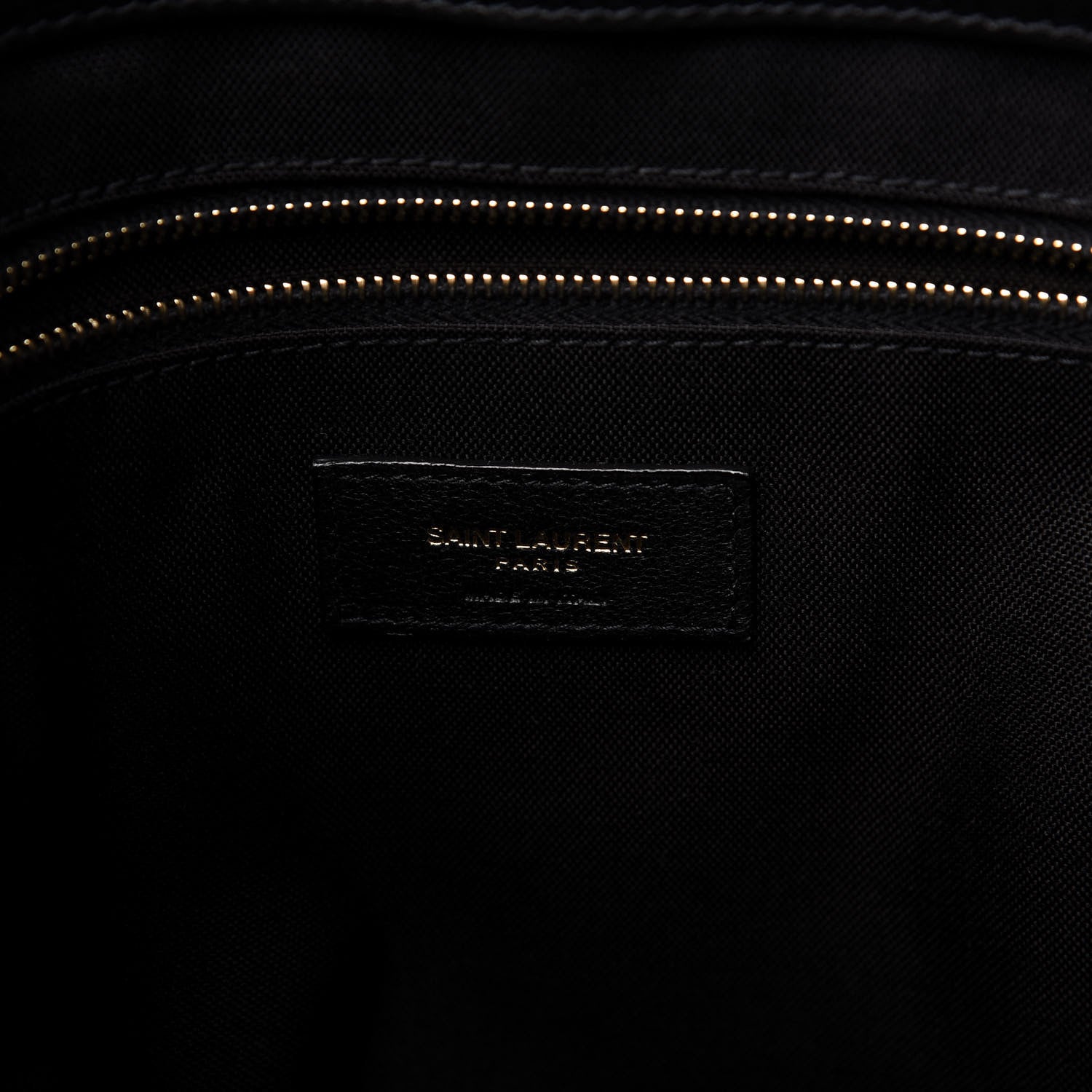Saint Laurent Calfskin Small Daily Cabas Shopping Tote Black 8 of 10