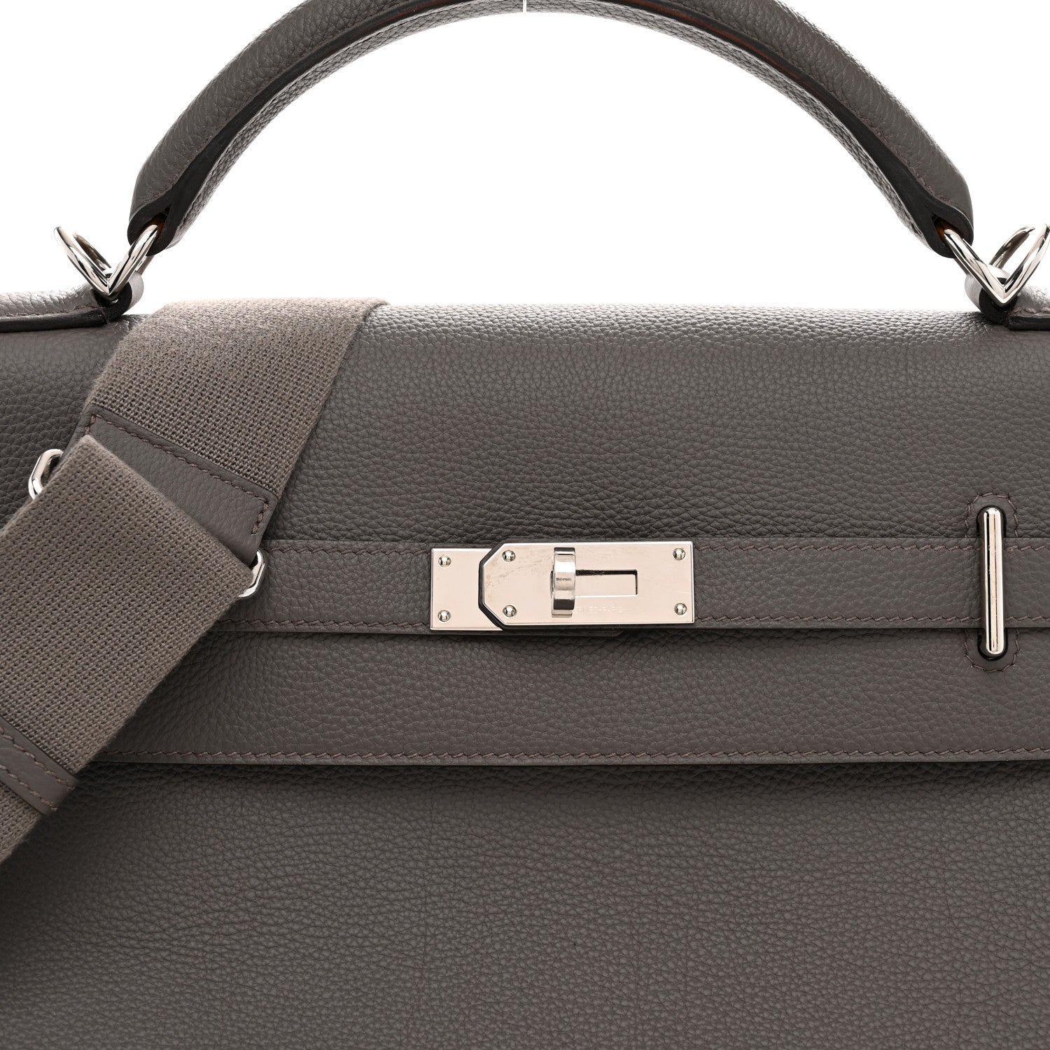 Hermes Togo Maxi Kelly Retourne 42 Etain 7 of 13