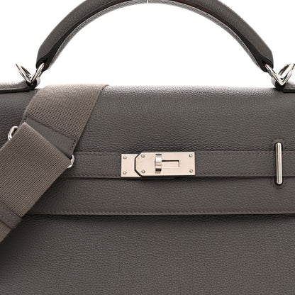 Hermes Togo Maxi Kelly Retourne 42 Etain 7 of 13