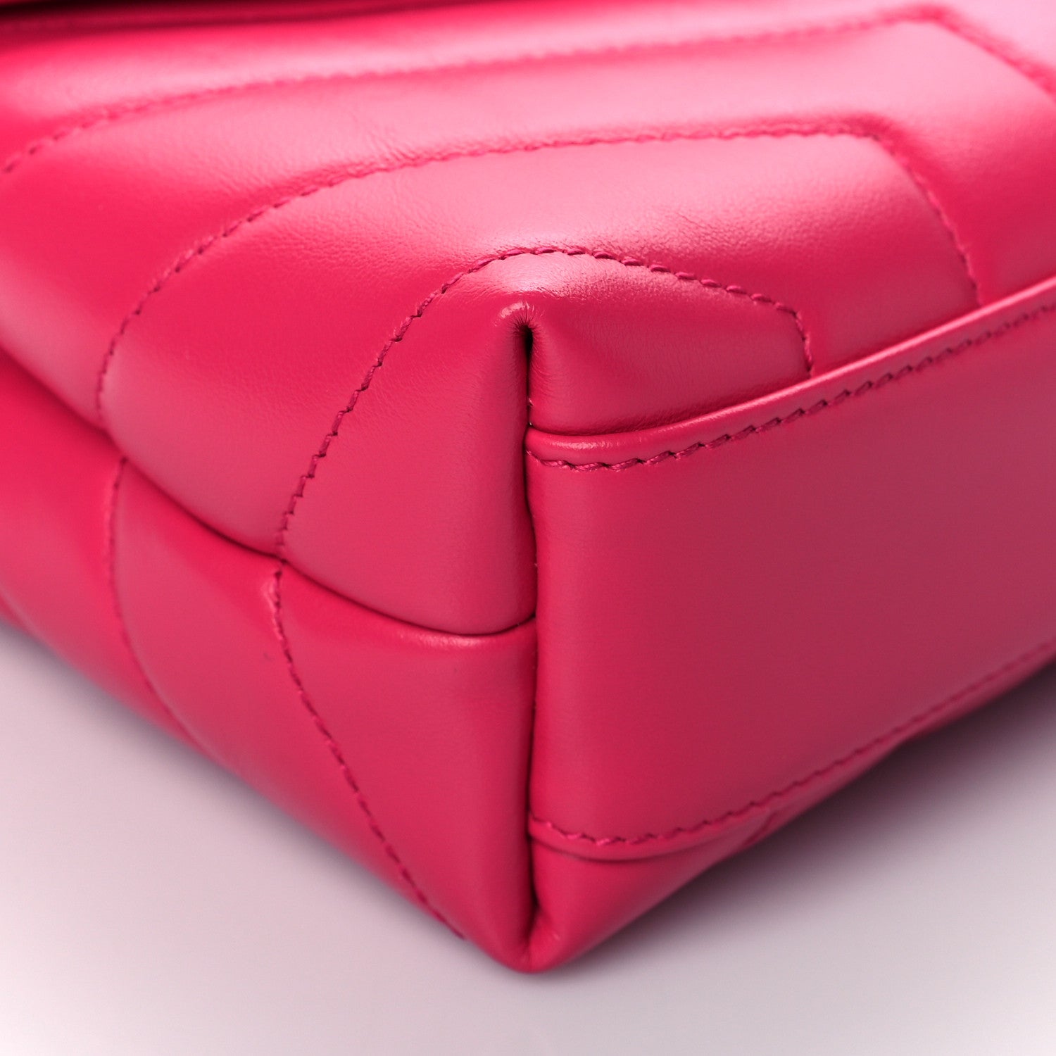 Saint Laurent Calfskin Y Quilted Monogram Toy Loulou Crossbody Bag Freesia 8 of 9