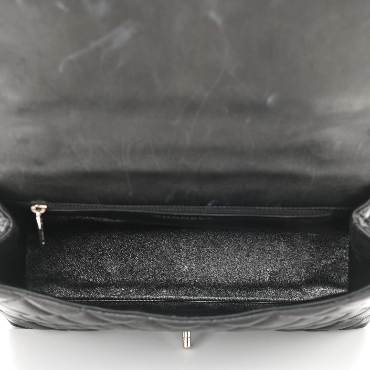 Lambskin Quilted Kelly Jumbo Flap Bag Black