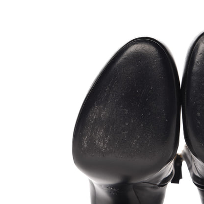 Chanel Lambskin CC Short Booties 41 Black 10 of 15