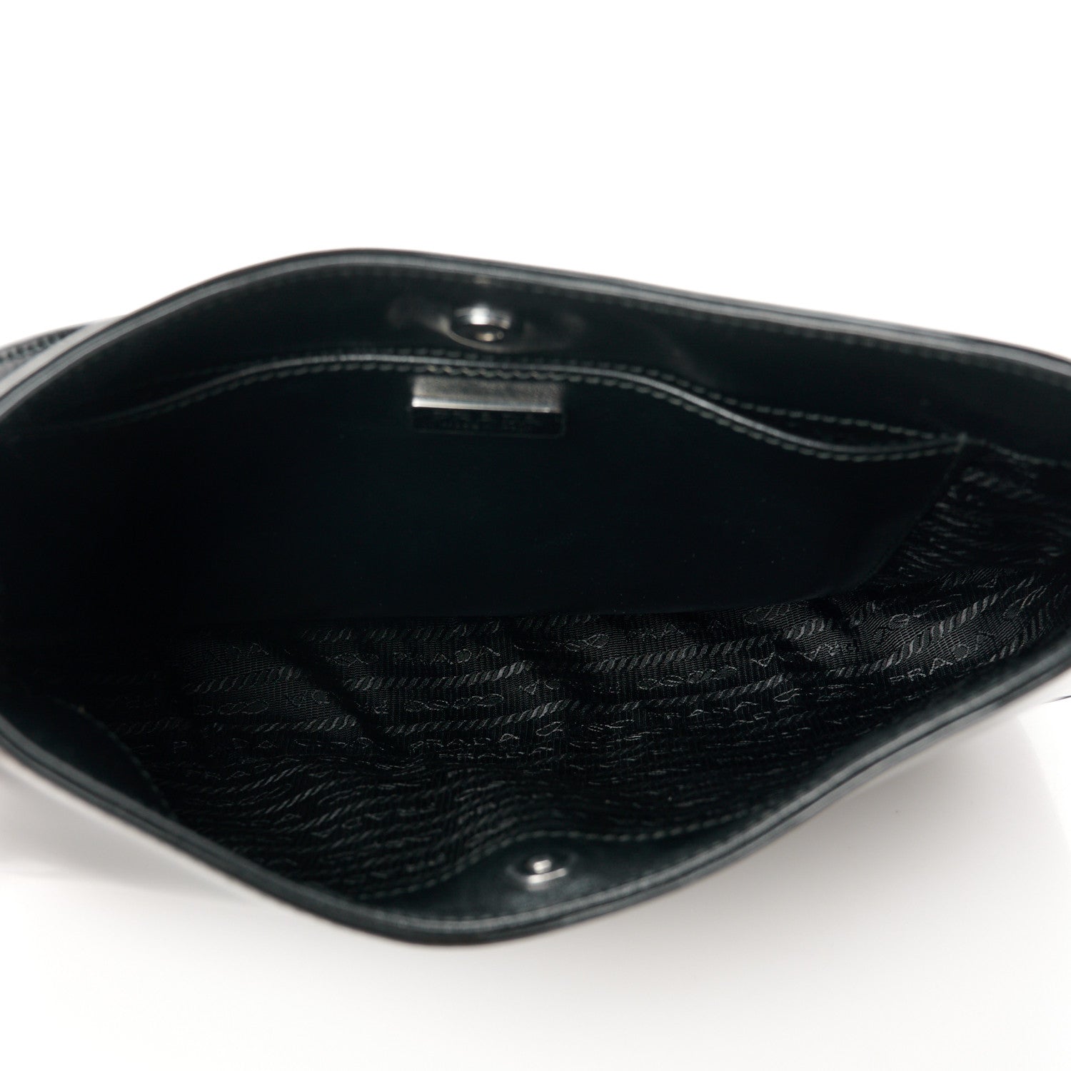 Prada Spazzolato Cleo Shoulder Bag Black 5 of 10