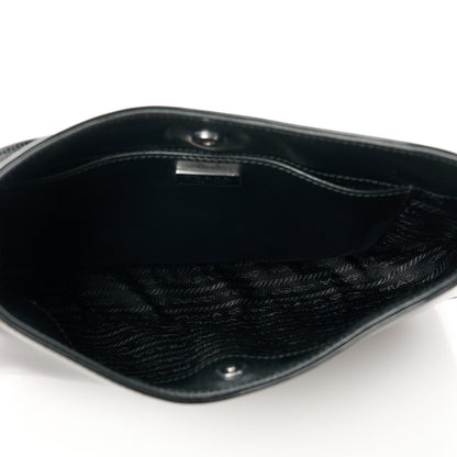 Prada Spazzolato Cleo Shoulder Bag Black 5 of 10