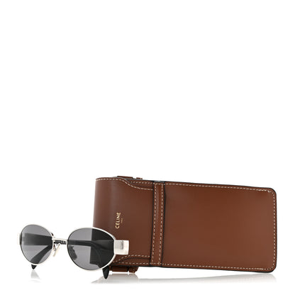 Celine Metal Triomphe 01 Sunglasses CL40235U Silver Black 8 of 8