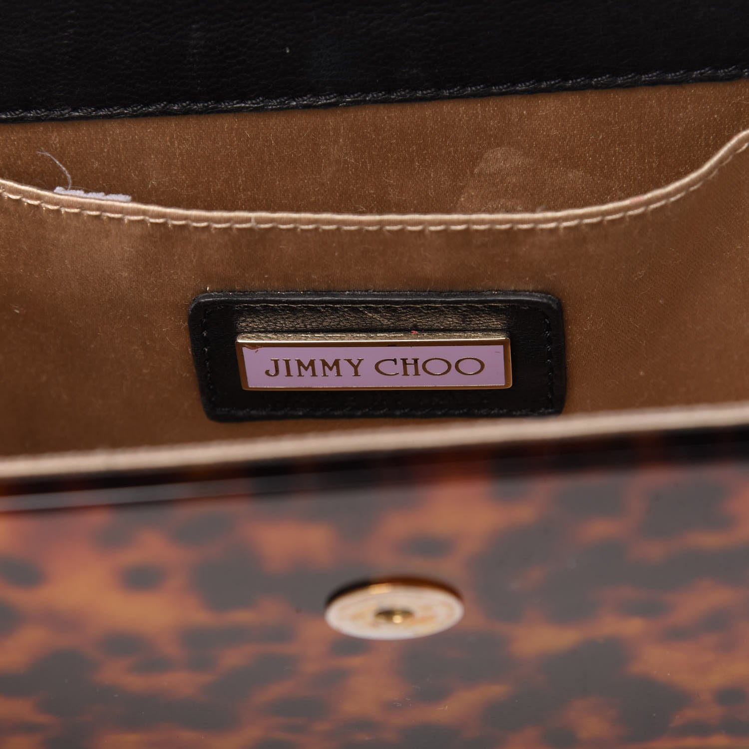 Jimmy Choo Acrylic Tortoiseshell Candy Clutch Brown 8 of 11